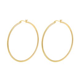Olivie Strieborné 5cm KRUHY GOLD 7075