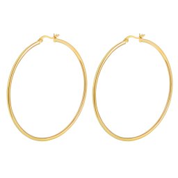 Olivie Strieborné 6cm KRUHY GOLD 7078