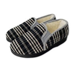 Domáce kárované papuče s ovčou vlnou [unisex]