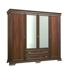 Skriňa, 208cm, kombinovaná, samoa king, zrkadlo, KORA KS3