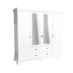 Skriňa, 208cm, kombinovaná, sosna andersen, zrkadlo, KORA KS3