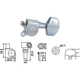 Ladiaca mechanika AMH7001-CR na akustickú gitaru Dr.Parts
