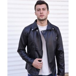 Koženková biker bunda Zoom black