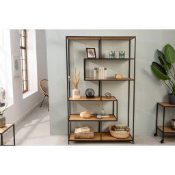 LuxD Dizajnový regál Maille 185 x 114 cm divý dub