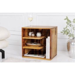 LuxD Dizajnový odkladací stolík Louis 43 cm Sheesham