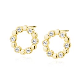 Olivie Strieborné náušnice KRUH GOLD 3574