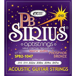 Struny na akustickú gitaru 10-47 SPB2-1047 phosphorbronze Sirius Gorstring