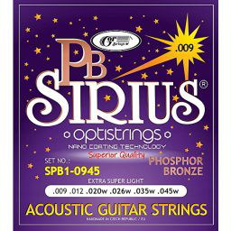 Struny na akustickú gitaru 09-45 SPB1-0945 phosphorbronze Sirius Gorstring
