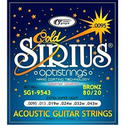 Struny na akustickú gitaru 09-43 SG1-9543 Sirius Gold Gorstring