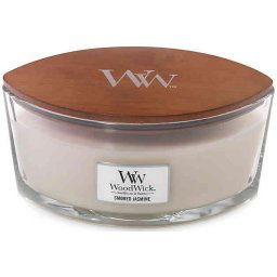 WoodWick Smoked Jasmine, Vonná Sviečka 453,6g