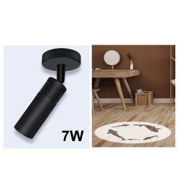 Interiérový logo projektor otočný - LED Gobo 7W projekcia loga do 3M