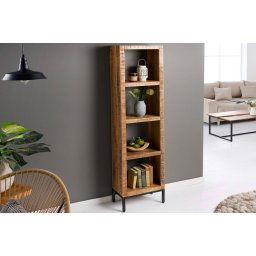 LuxD Dizajnový regál Thunder 176 x 40 cm mango