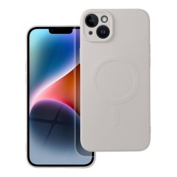 Part Obal Silicone Mag Cover, iPhone 14 Plus, biely