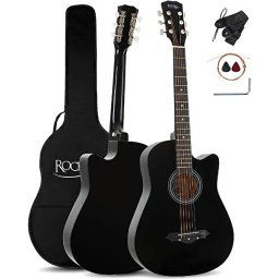 Akustická gitara WSD-5C-BK Slim Line black Rocktile