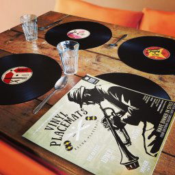 Podložka na stôl - SADA 4 ks RETRO PLATNE do kuchyne či izby