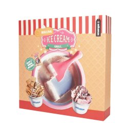 Domáca zmrzlina - Rolovacia miska na zmrzlinu s 2 špachtľami + lyžička + 6 formičiek