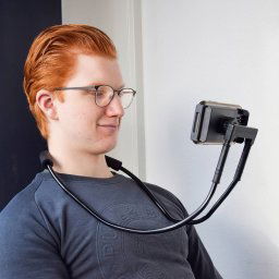 Závesný držiak na mobil na krk 3v1 - flexibilný a otočný o 360°