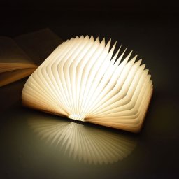LED svietiaca kniha - rozkladacie svetlo v tvare knihy