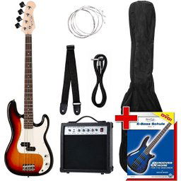 Elektrická basgitara Groover's Pack PB Electric Bass Sunburst Rocktile