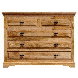 indickynabytok.sk - Komoda Guru 120x90x45 indický masív mango