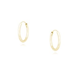 Olivie Strieborné 10mm KRÚŽKY GOLD 7308