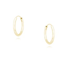 Olivie Strieborné 16mm KRÚŽKY GOLD 7311