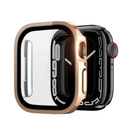 Dux Ducis Hamo puzdro so sklom na Apple Watch 7 45mm, ružové