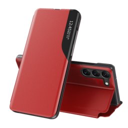 MG Leather View knižkové puzdro na Samsung Galaxy S23 Plus, červené
