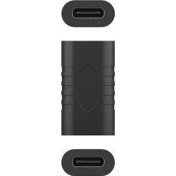 PremiumCord spojka pre kabeláž USB-C F/F - čierna