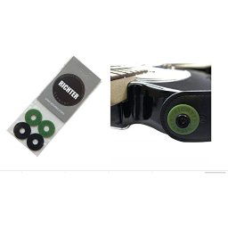 Uchytenie gitarového pásu STRAP Stops Black/Green 4-Pack Richter