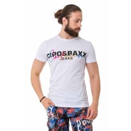 Tričko Cipo & Baxx CT712 white