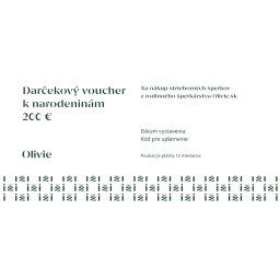 Olivie Elektronický darčekový poukaz K NARODENINÁM Hodnota: 20 €