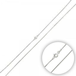 Olivie Strieborná rhódiovaná 45 cm retiazka 3479