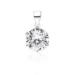 Olivie Strieborný 10mm prívesok ZIRKON 7362
