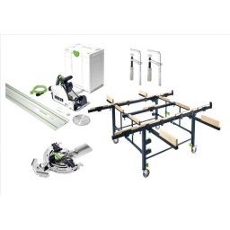 FESTOOL TSV 60 KEBQ-Set XL Ponorná píla s predrezom a mobilným pracovným stolom