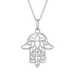 Olivie Strieborný náhrdelník HAMSA 7365
