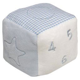 Plyov hrklka Baby Bruin kocka 8*8*8 - modr