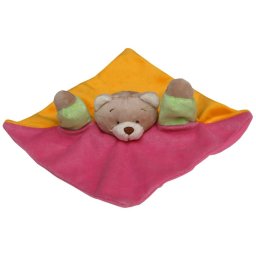 Baby Bruin plyov maznik- medvedk 20*20 cm - farebn