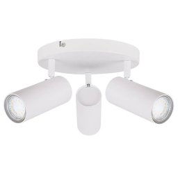 Candellux Biele stropné svietidlo Colly pre žiarovku 3x GU10 s guľatou základňou 98-01627