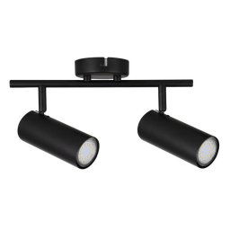 Candellux Čierne stropné svietidlo Colly pre žiarovku 2x GU10 92-01665
