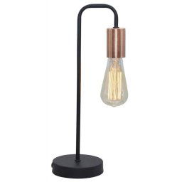 Candellux Čierna stolová lampa Herpe pre žiarovku E27 41-66862