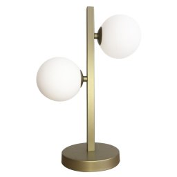 Candellux Mosadzná stolová lampa Kama pre žiarovku 2x G9 42-73433
