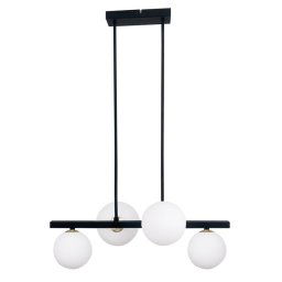 Candellux Čierny závesný luster Kama pre žiarovku 4x G9 34-01214