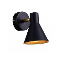 Candellux Čierno-zlaté nástenné svietidlo Less pre žiarovku E14 21-70968