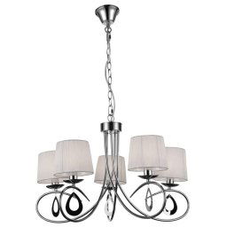Candellux Biely závesný luster Arnika pre žiarovku 5x E14 35-21687