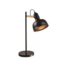 Candellux Čierna stolová lampa Reno pre žiarovku E27 41-80066