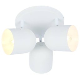 Candellux Biele stropné svietidlo Azuro pre žiarovku 3x E27 s guľatou základňou 98-63274