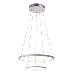 Candellux Biele závesné LED svietidlo Lune okrúhly 50cm 40W 32-64752