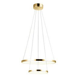 Candellux Zlaté závesné LED svietidlo Lune okrúhly 50cm 40W 32-76281