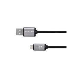 Kábel KRUGER & MATZ KM1236 Basic USB/micro USB 1,8m Black
